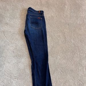 7 For All Mankind Tall jeans dark denim high rise boot cut